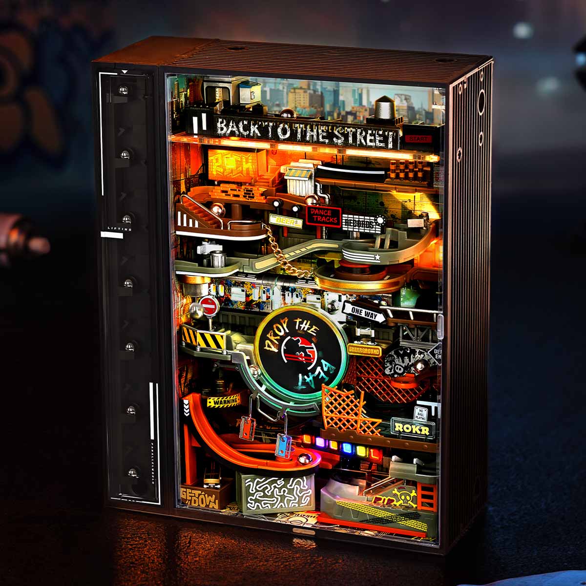 ROKR Hip-Hop Street Marble Run Mechanical 3D Puzzle MR03S