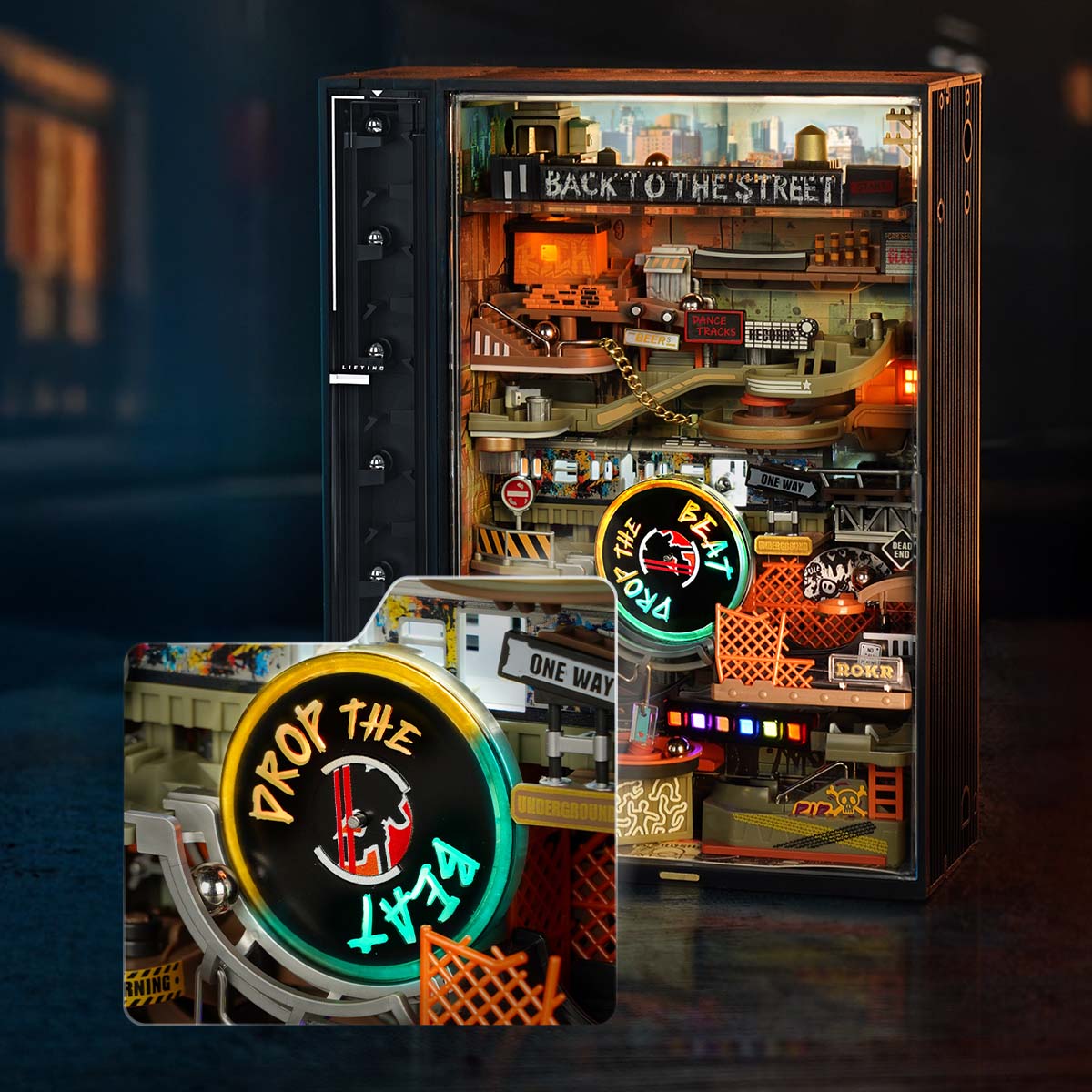 ROKR Hip-Hop Street Marble Run Mechanical 3D Puzzle MR03S