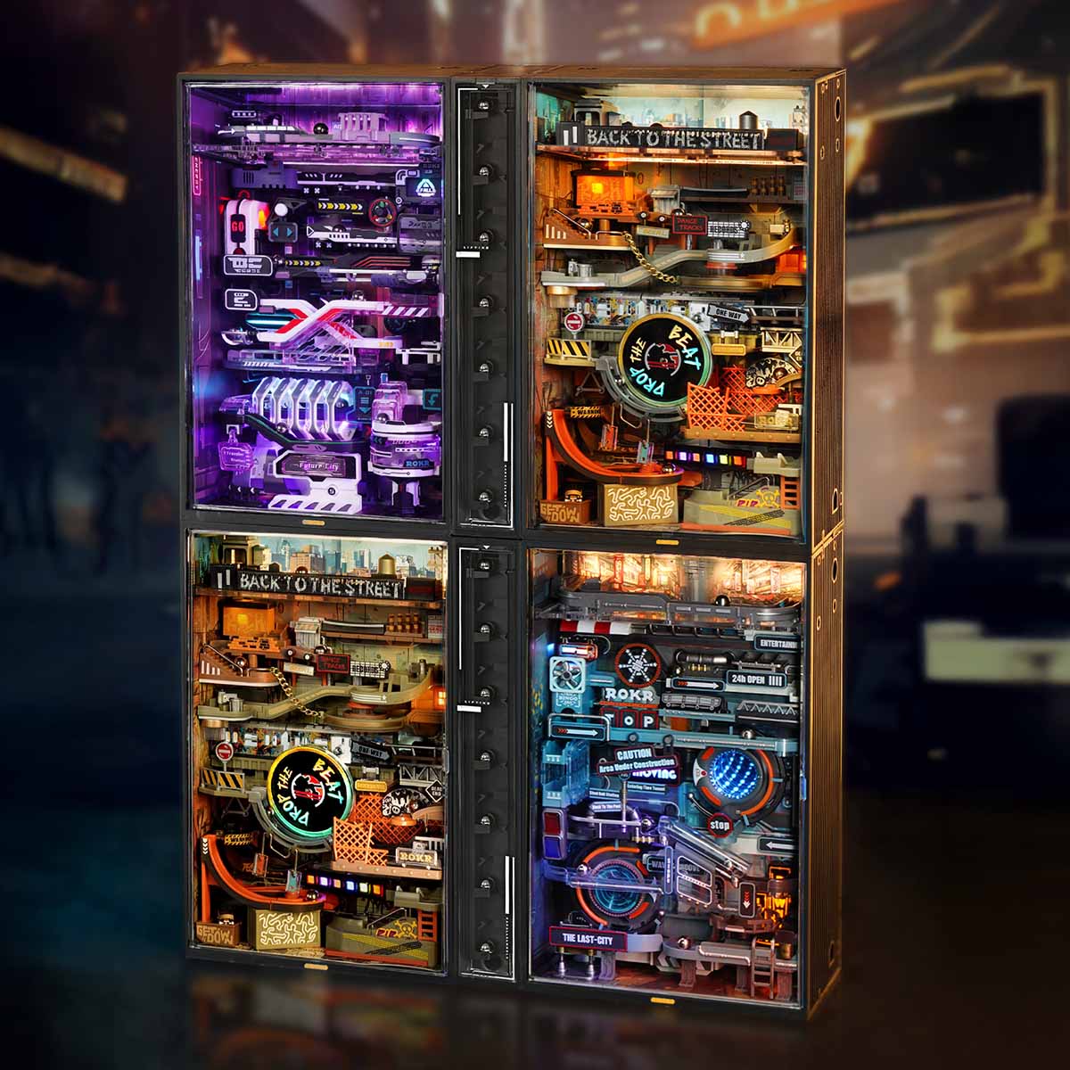 ROKR Hip-Hop Street Marble Run Mechanical 3D Puzzle MR03S