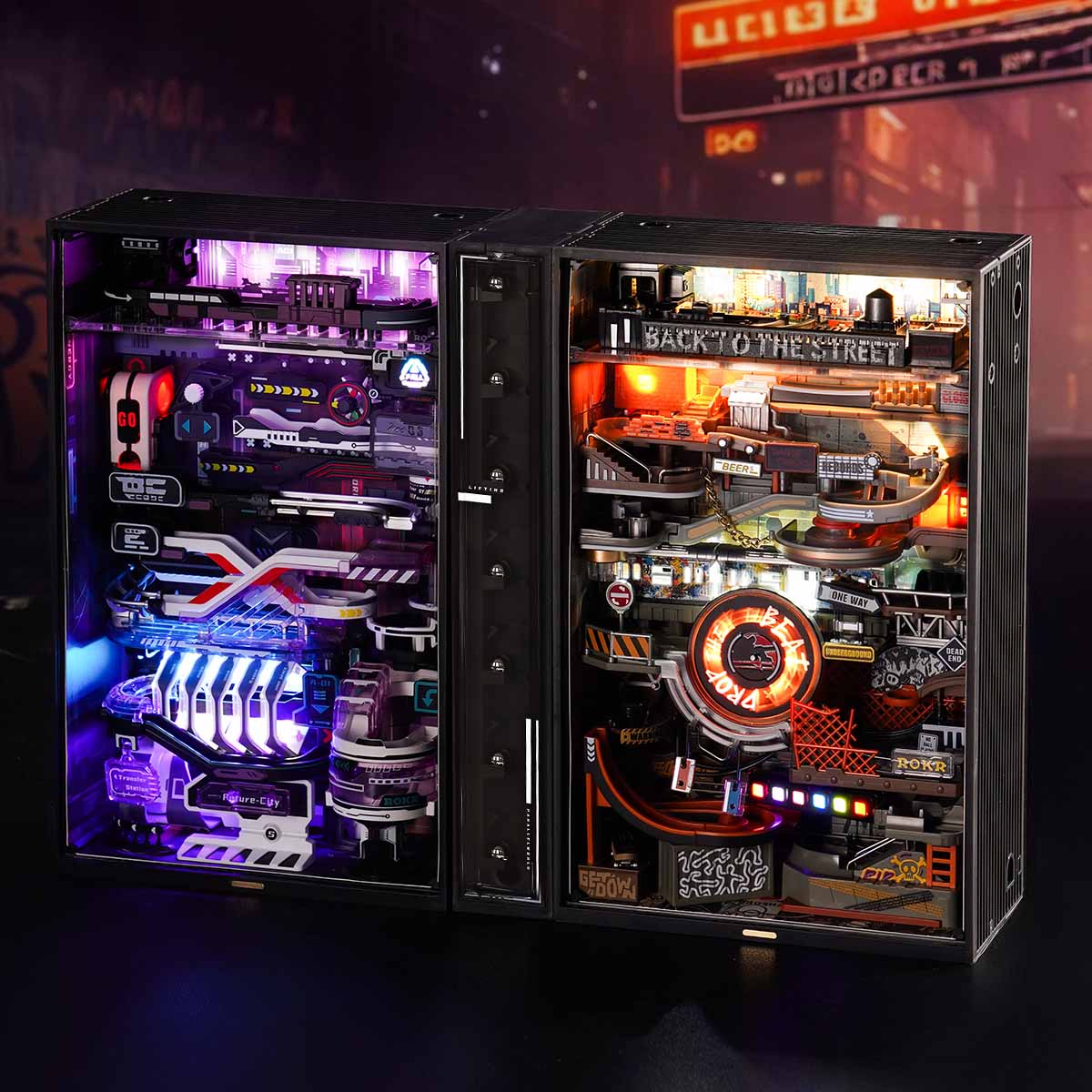 ROKR Hip-Hop Street Marble Run Mechanical 3D Puzzle MR03S